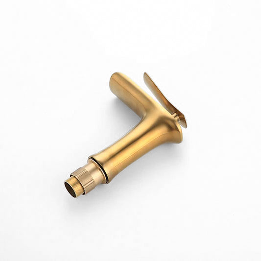 Brushed Gold Waterfall Basin Faucet