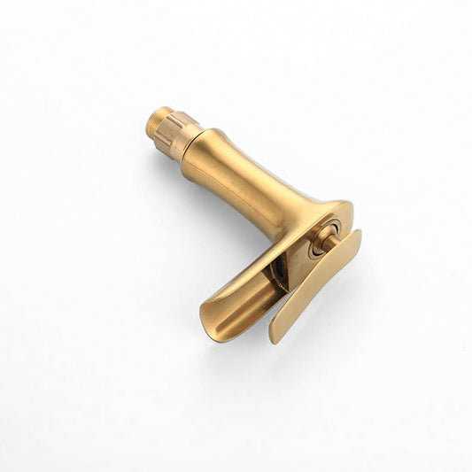 Brushed Gold Waterfall Basin Faucet