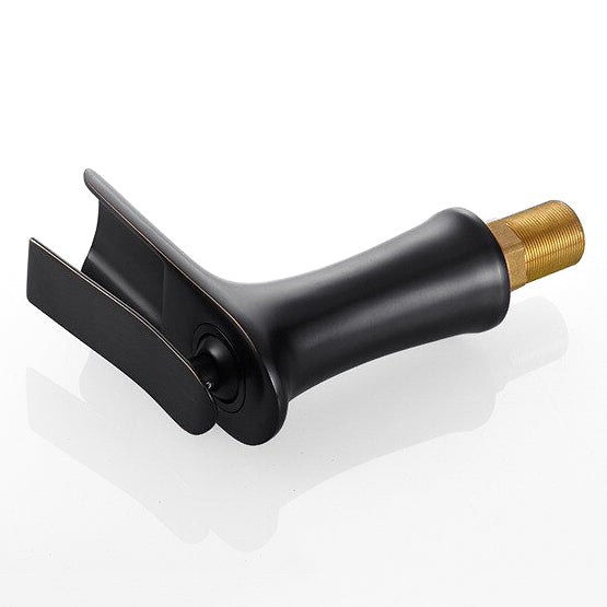 Modern Matte Black Waterfall Faucet