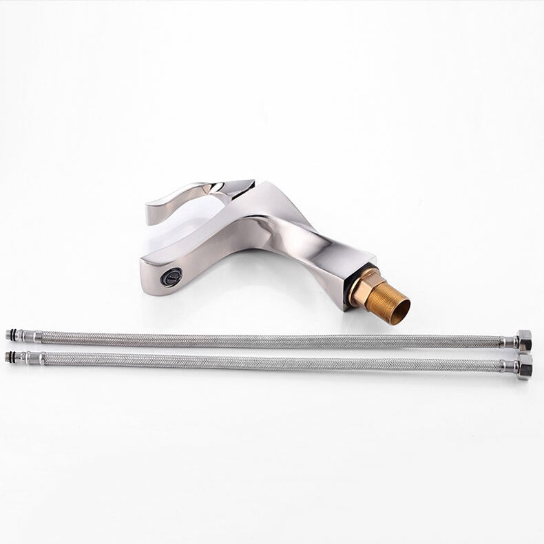 Polished Chrome Twist Single Lever Basin Faucet