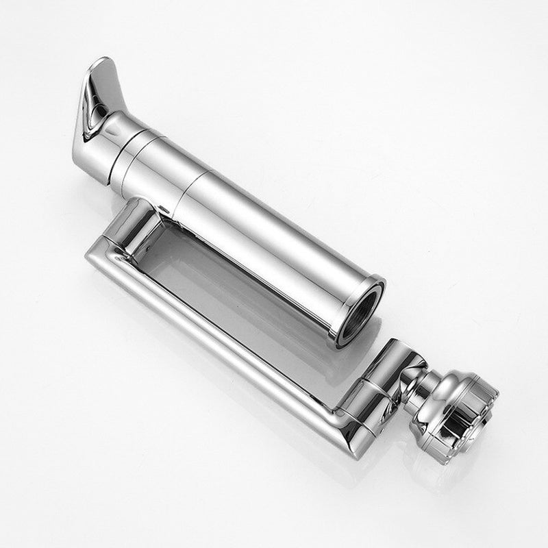 Chrome Kitchen Faucet with Swivel Sprayer