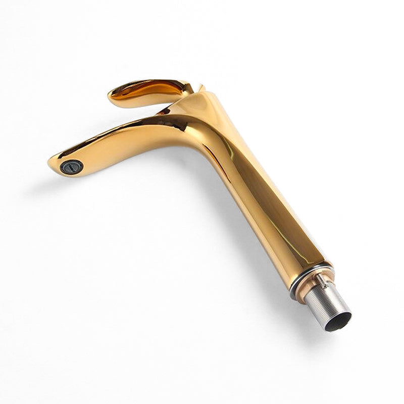 Modern Polished Gold Tall Single-Lever Basin Faucet