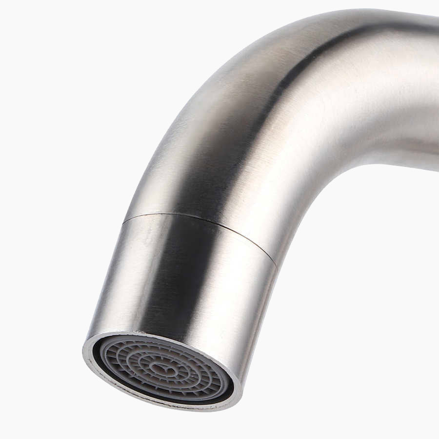 Modern Brushed Stainless Steel Single Lever Faucet