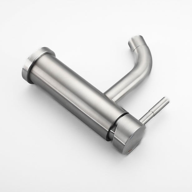Modern Brushed Stainless Steel Single Lever Faucet