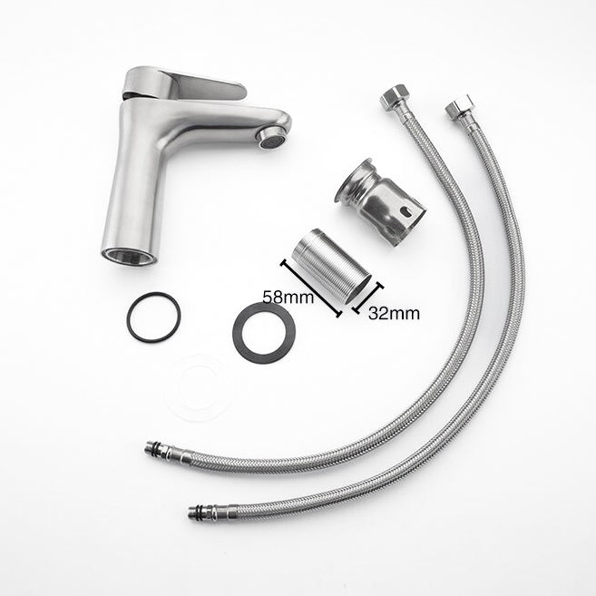 Modern Brushed Single Handle Basin Faucet
