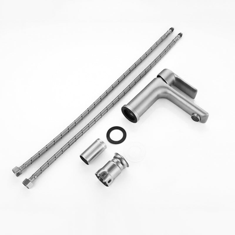 Modern Brushed Nickel Single Handle Faucet
