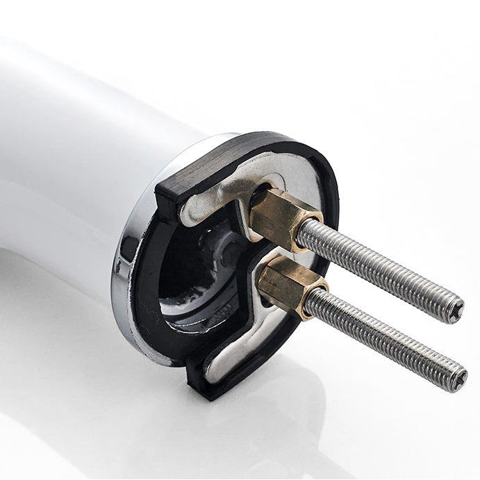 Modern White Single-Handle Bathroom Faucet