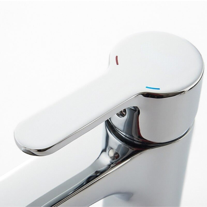 Modern Polished Chrome Single Handle Basin Faucet