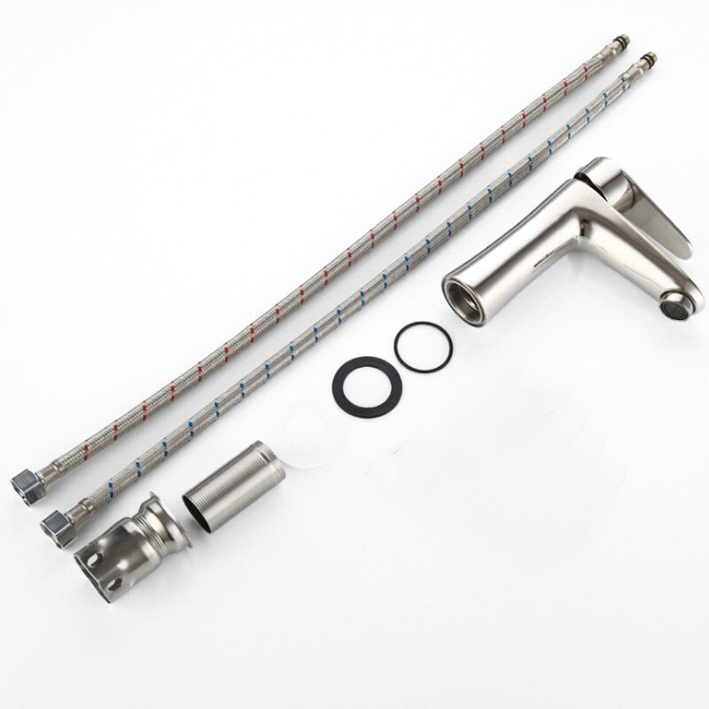 Modern Chrome Single-Handle Basin Faucet