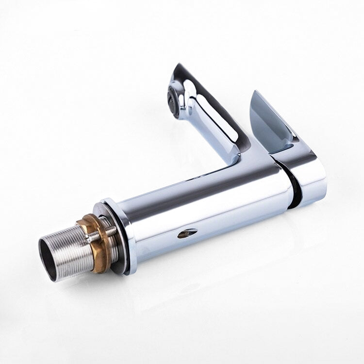 Sleek Chrome Single-Lever Basin Faucet