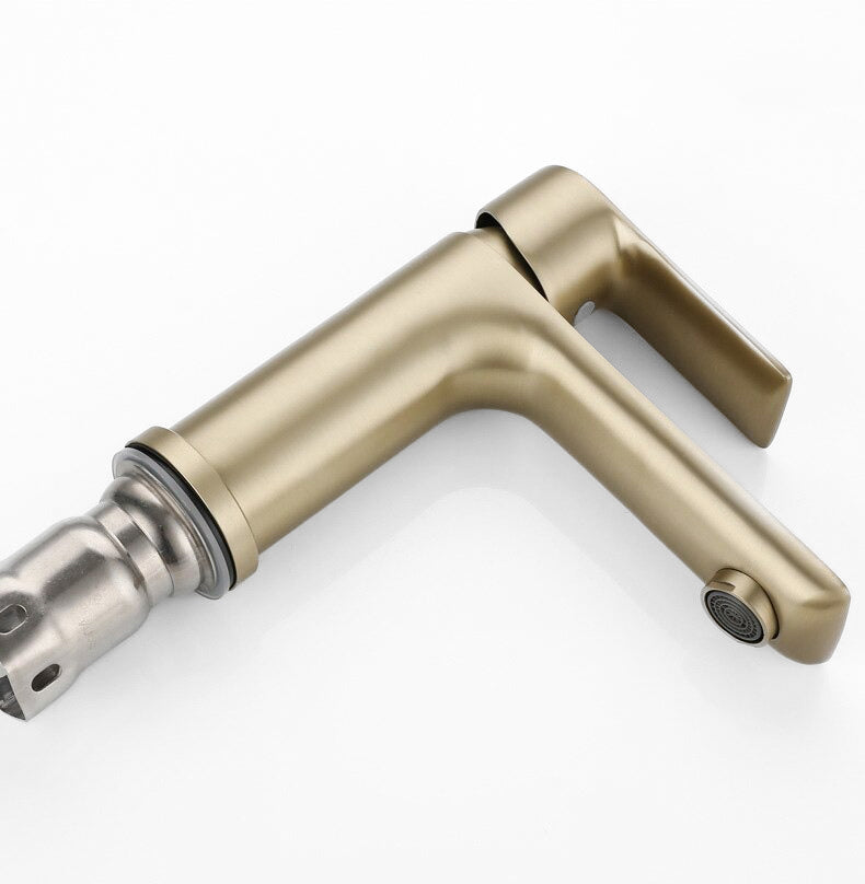 Modern Brushed Gold Single Handle Faucet
