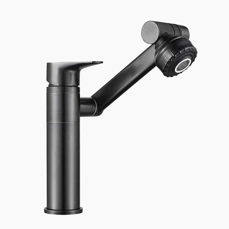 Modern Matte Black Pull-Down Kitchen Faucet