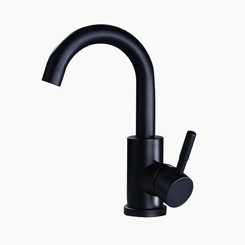 Matte Black Gooseneck Single Handle Faucet