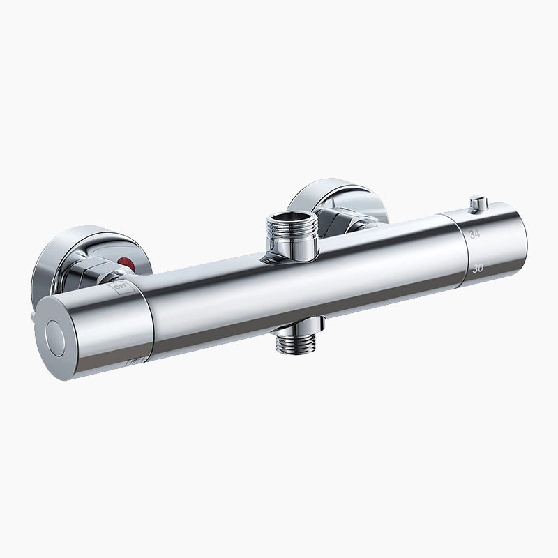 Modern Polished Chrome Thermostatic Shower Mixer