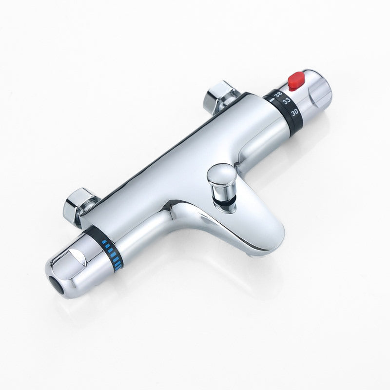 Chrome Thermostatic Shower Mixer with Safety Stop