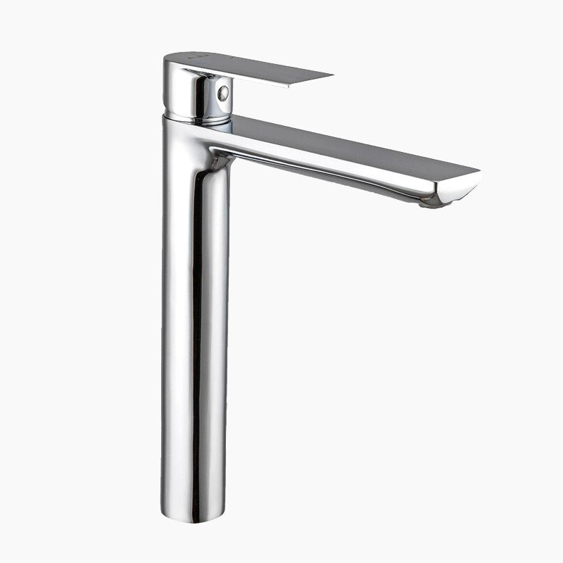 Tall Modern Chrome Single-Lever Basin Faucet