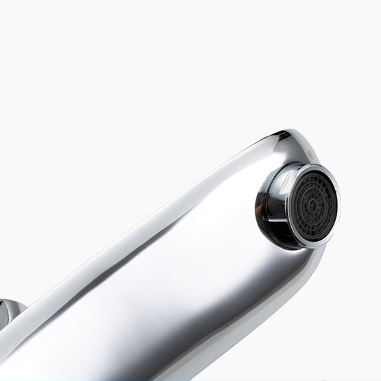 Sculptural Chrome Tall Basin Faucet
