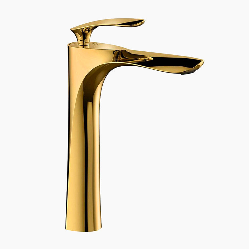 Modern Polished Gold Tall Single-Lever Basin Faucet