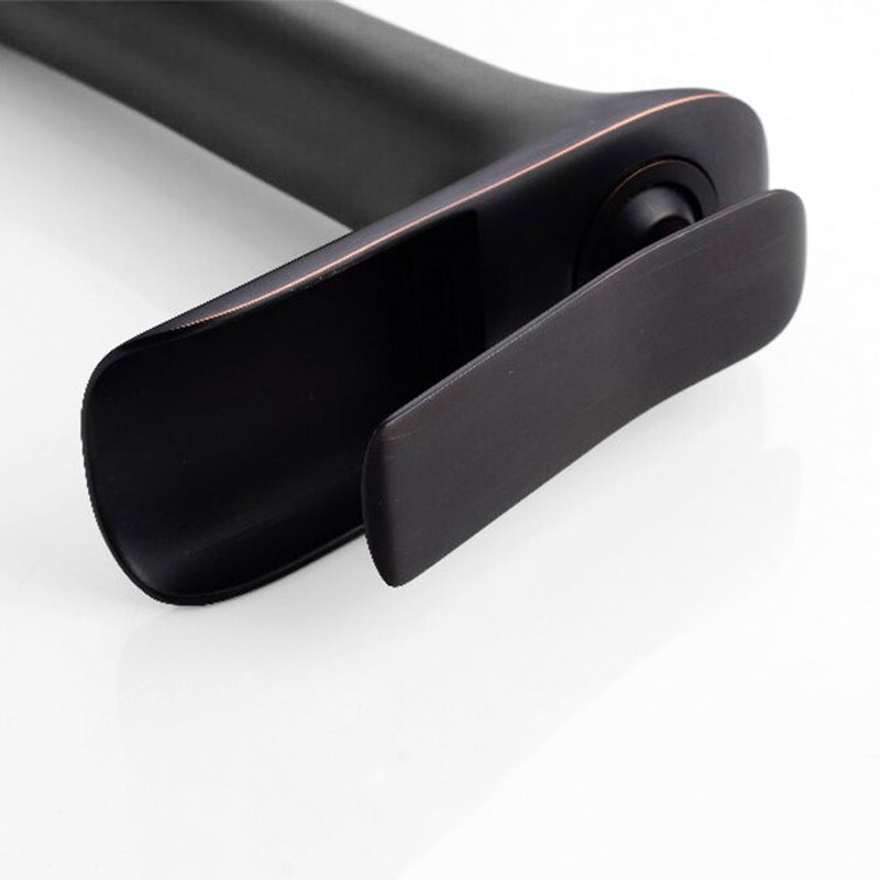 High-Arc Oil Rubbed Bronze Waterfall Faucet