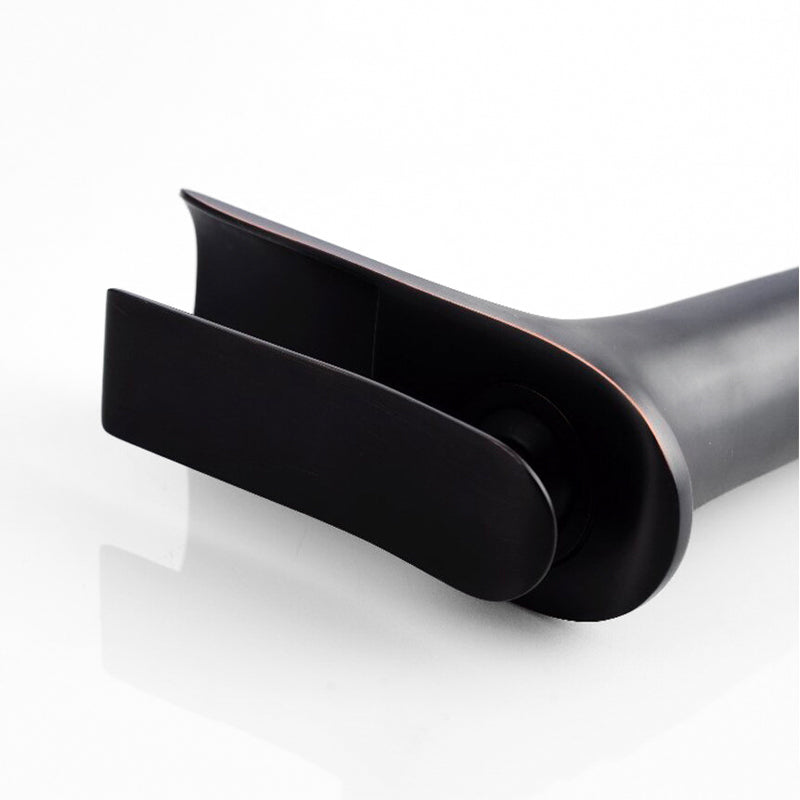 High-Arc Oil Rubbed Bronze Waterfall Faucet