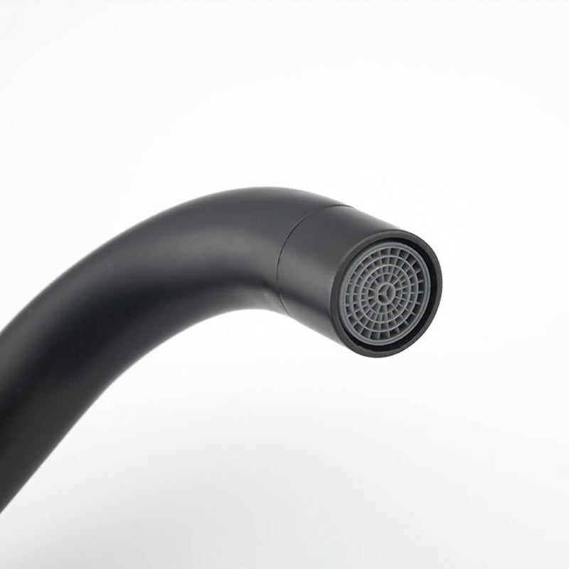 Modern Matte Black U-Spout Kitchen Faucet