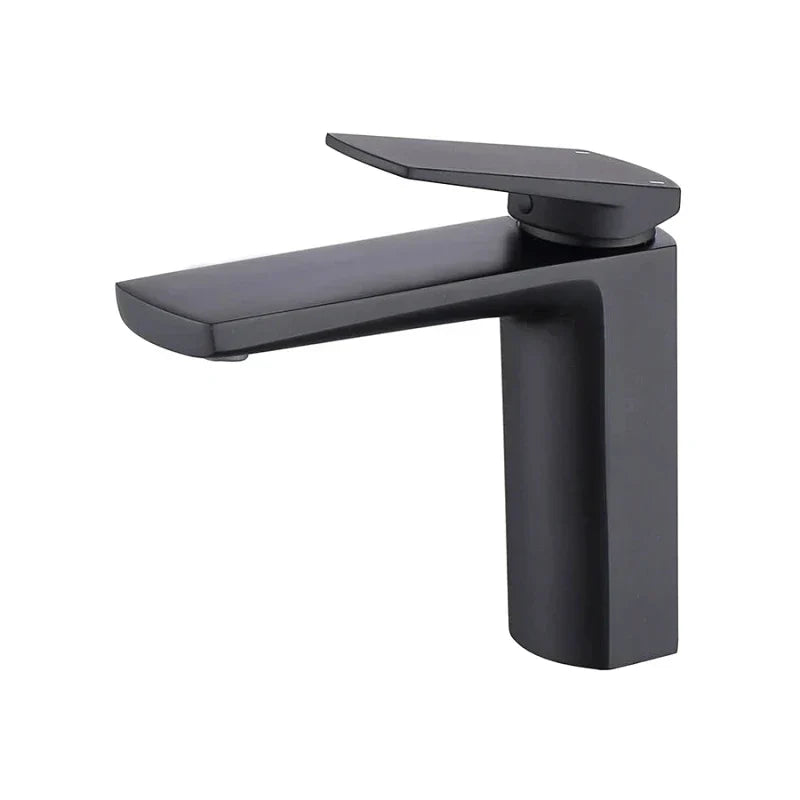 Gold and matte black faucet, modern design