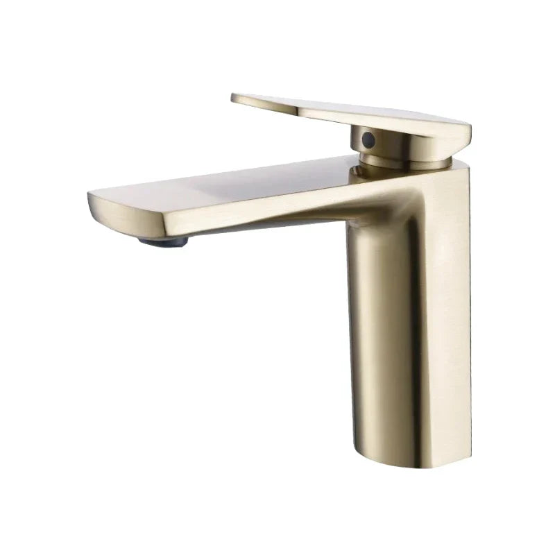 Modern Brushed Gold Single Lever Faucet