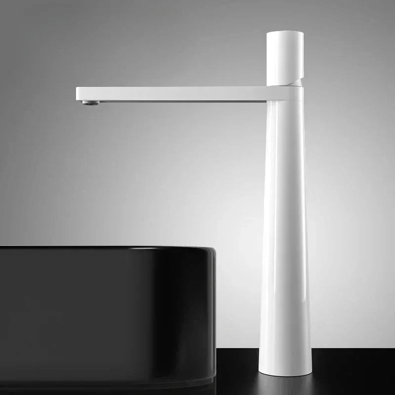 Black and white faucet with elegant color contrast
