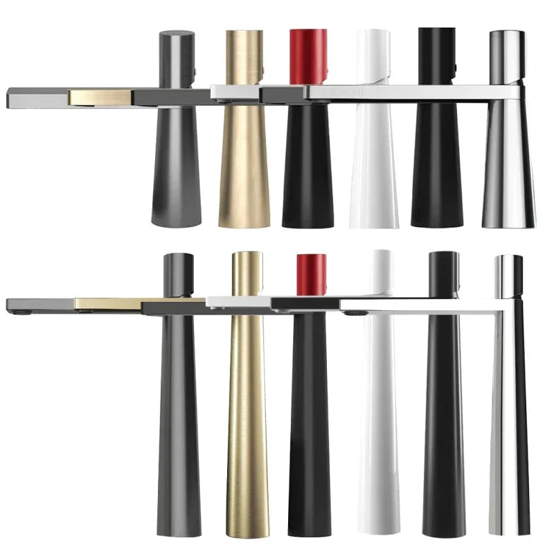 Modern Flat Spout Basin Faucet