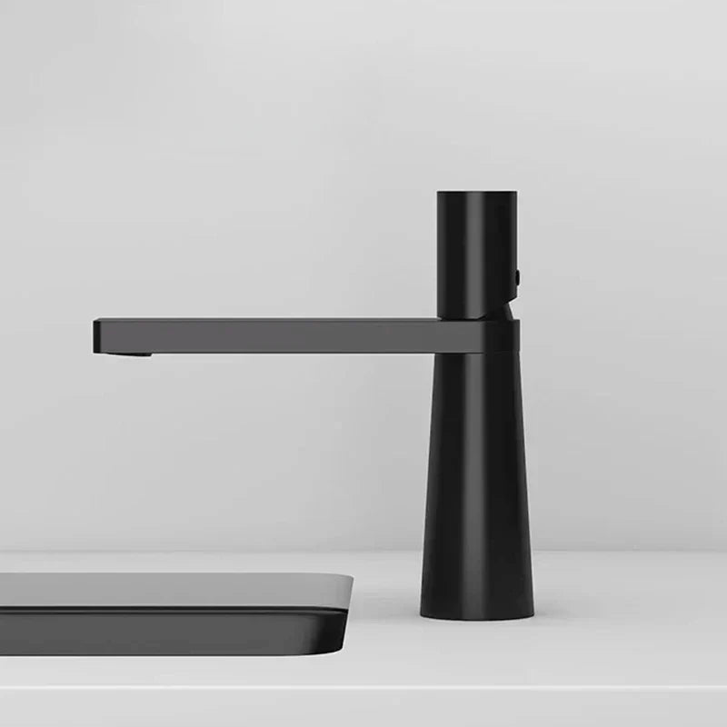 Modern Flat Spout Basin Faucet