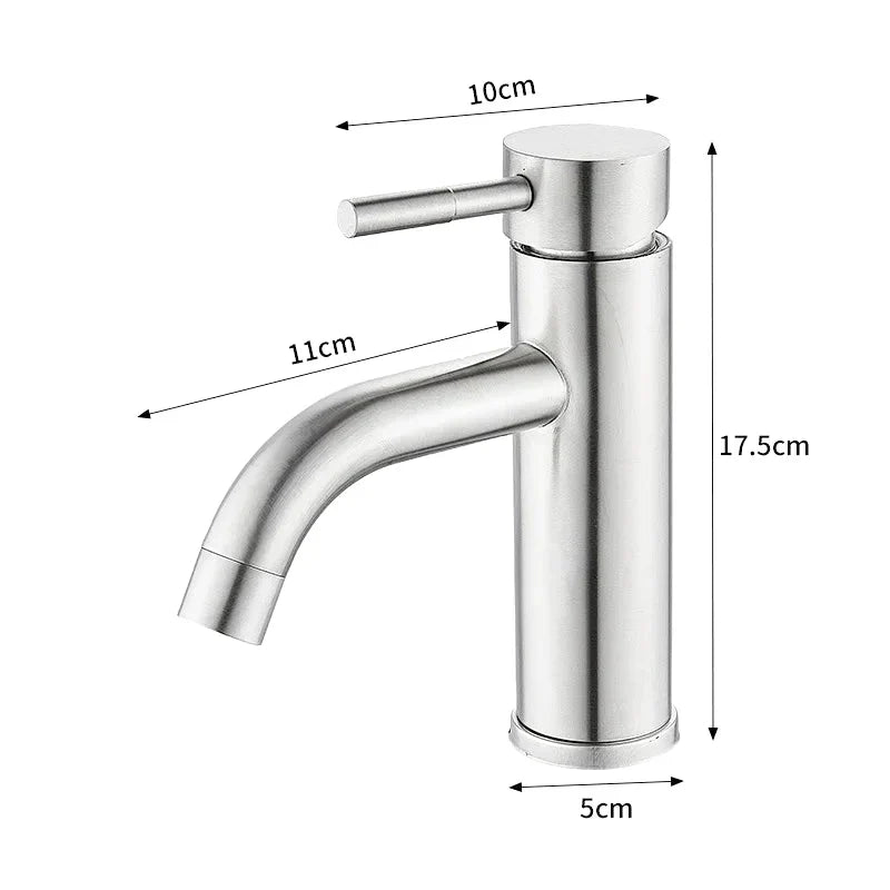 Modern Brushed Gold Single Handle Bathroom Faucet