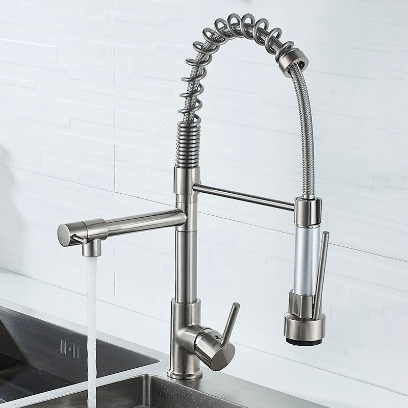 A Premium Stainless Steel Kitchen Faucet Image