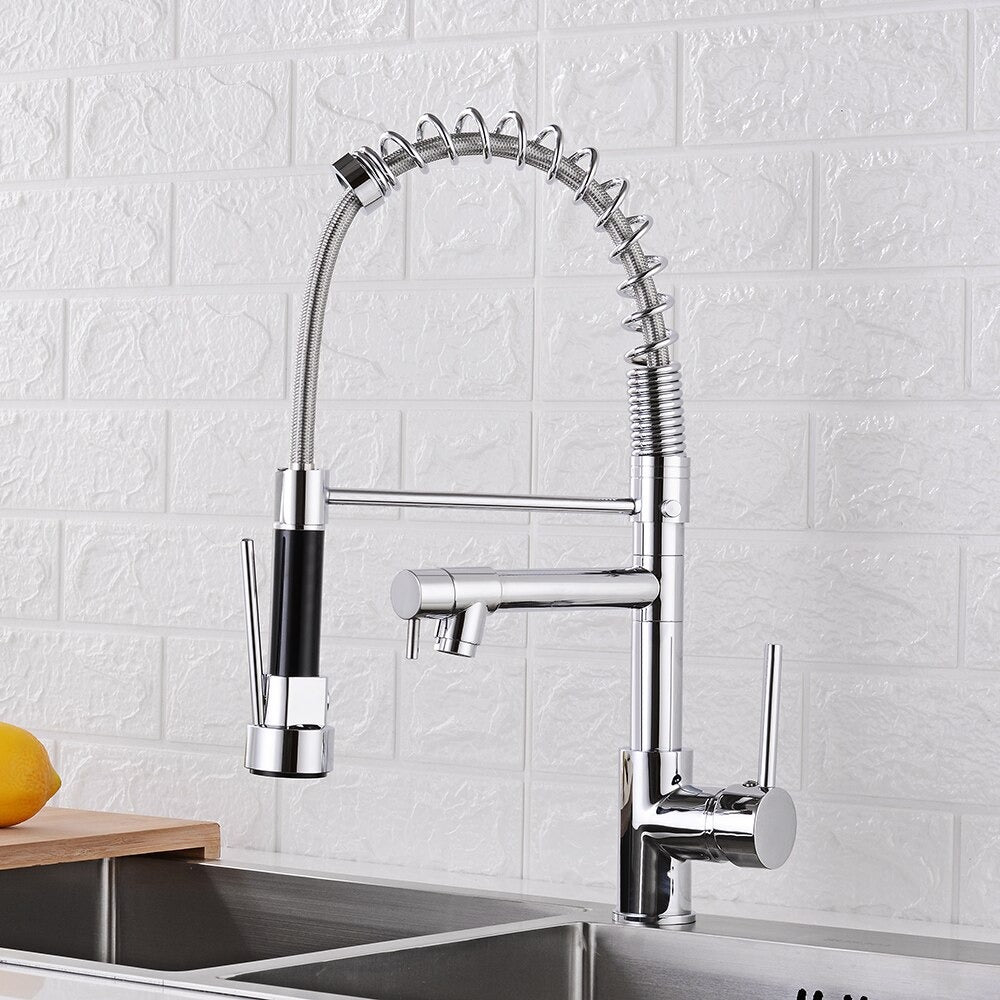 A Premium Chrome Kitchen Faucet Image