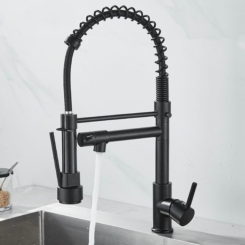 A Premium Black Kitchen Faucet Image