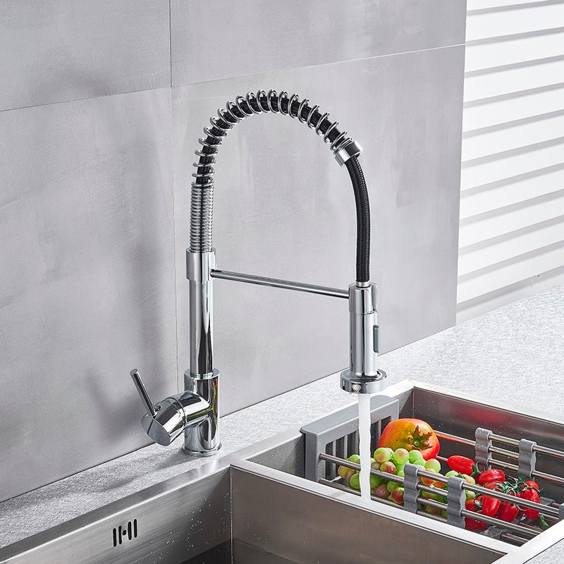 A Premium Chrome Kitchen Faucet Image