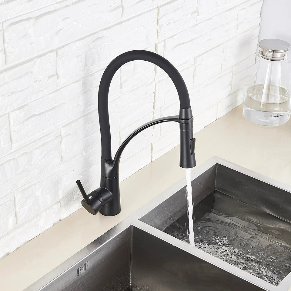 A Premium Black Kitchen Faucet Image