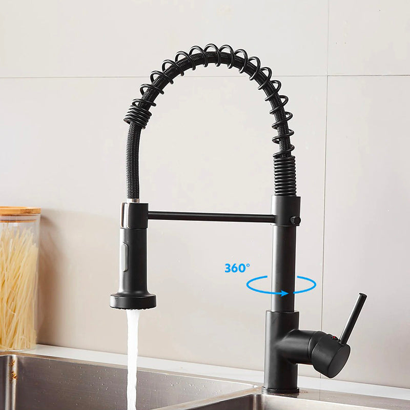 A Premium Black Kitchen Faucet Image