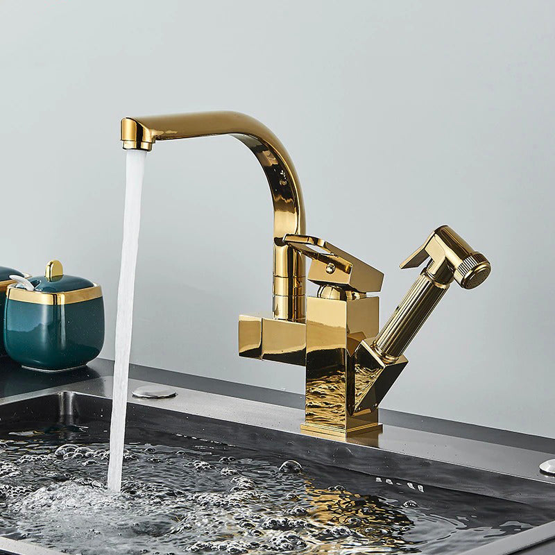 A Modern Chrome Kitchen Faucet Image