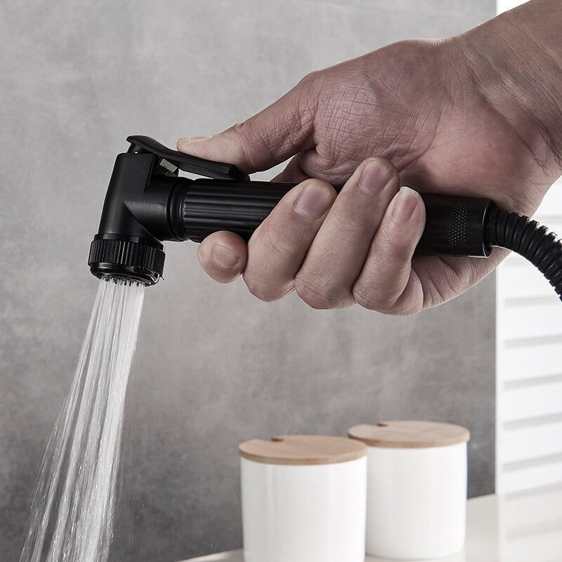 A Modern Black Kitchen Faucet Image