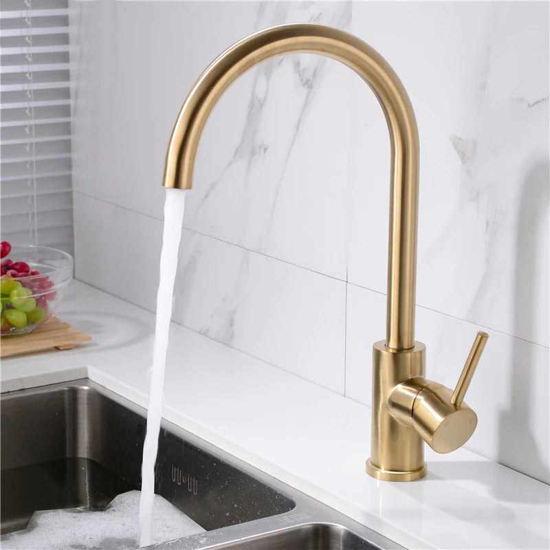 A Chrome Gooseneck Faucet Image