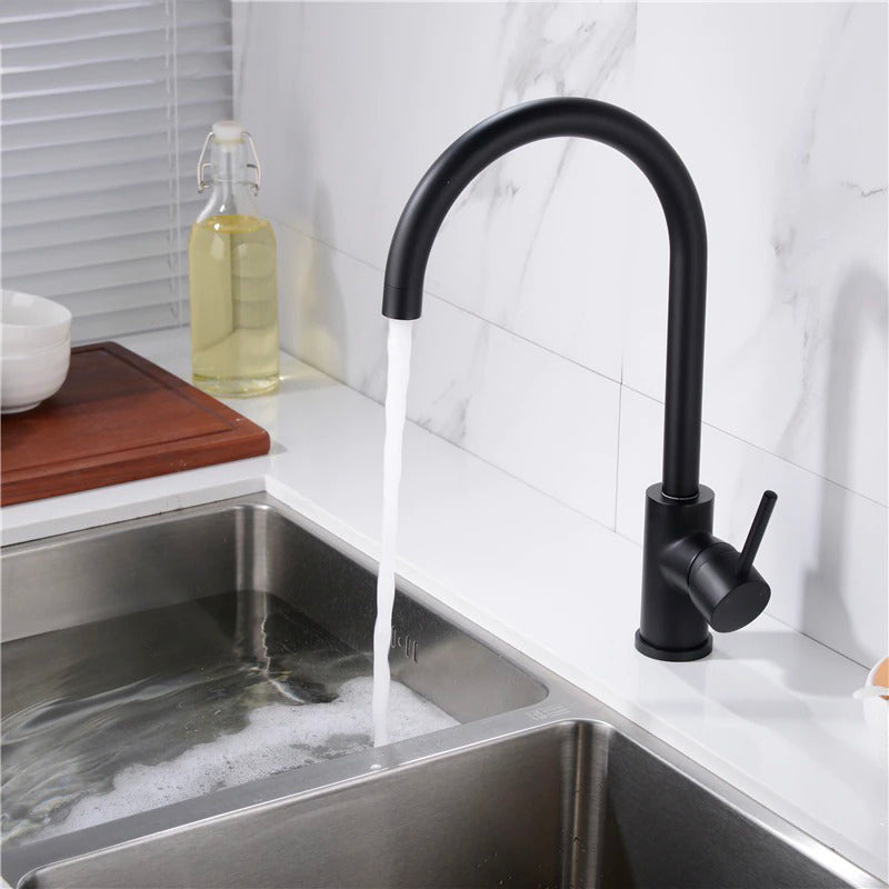 A Black Gooseneck Faucet Image