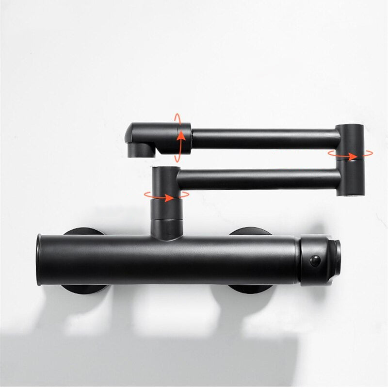 A Black Wall-Mounted Faucet Image