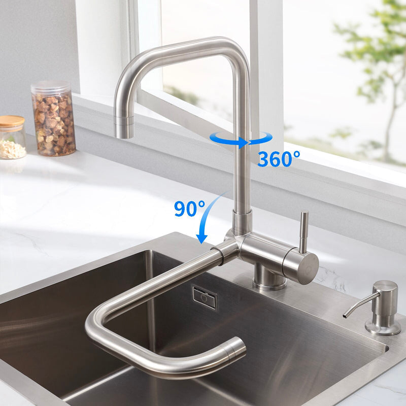 A Foldable Stainless Steel Sink Faucet Image