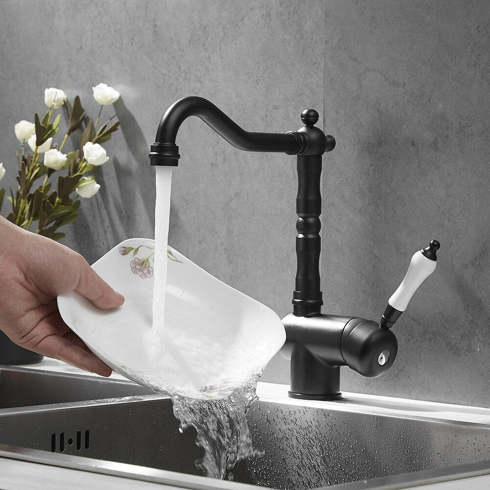 A Black Vintage-Style Faucet Image