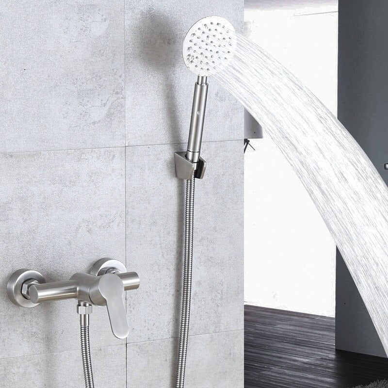 A Stainless Steel Shower Faucet Image