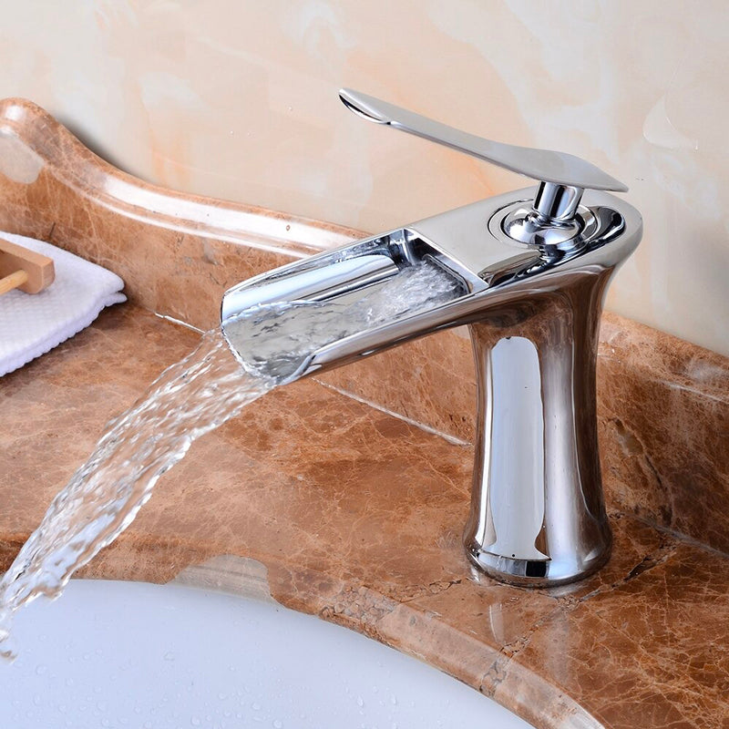 A Chrome Waterfall Faucet Image
