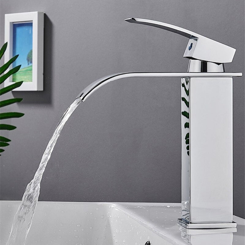 A Chrome Waterfall Faucet Image
