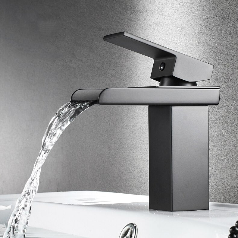 A Black Waterfall Faucet Image