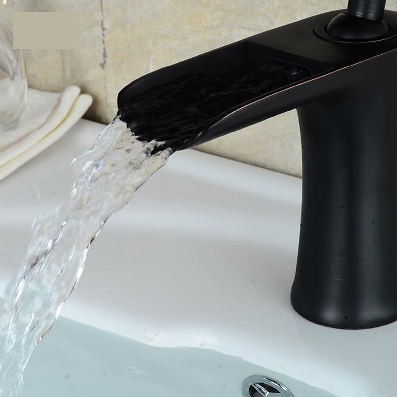 A Black Waterfall Faucet Image