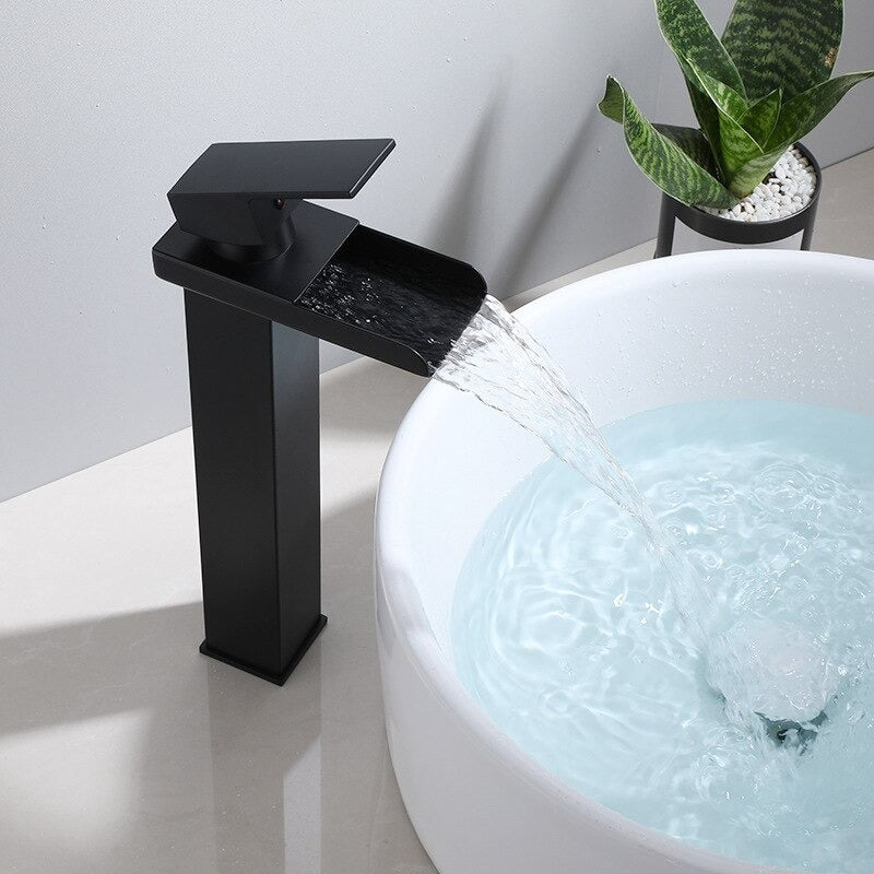 A Compact Faucet for Your Vessel Sink Image